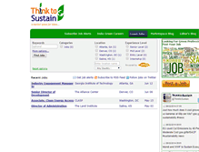Tablet Screenshot of greenjobs.thinktosustain.com